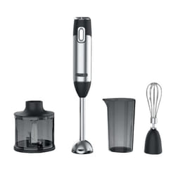 Muse MS-05 HB frullatore 0,6 L Frullatore ad immersione 600 W Nero, Acciaio inox, Trasparente