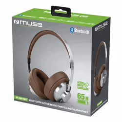Muse M-298 SBR cuffia e auricolare Con cavo e senza cavo A Padiglione Musica/Giornaliera Bluetooth Marrone, Argento - Vista aggiuntiva 7