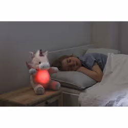 Cloud B Lily luce da notte per bambino Libera installazione Rosa, Rosa, Bianco