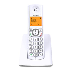 Alcatel F530 Telefono DECT Identificatore di chiamata Grigio, Bianco