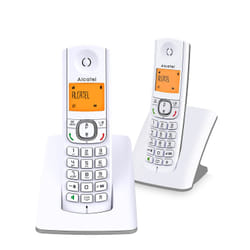 Alcatel F530 Telefono DECT Identificatore di chiamata Grigio, Bianco