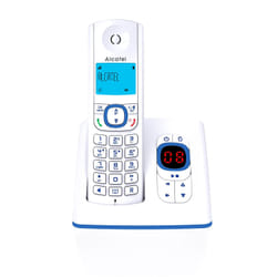 Alcatel F530 Telefono DECT Identificatore di chiamata Blu, Bianco