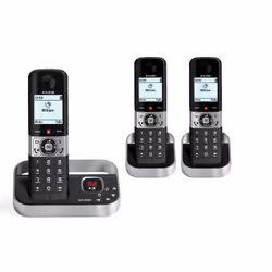Alcatel F890, Telefono DECT, Cornetta wireless, Telefono con vivavoce, 200 voci, Identificatore di chiamata, Nero, Grigio