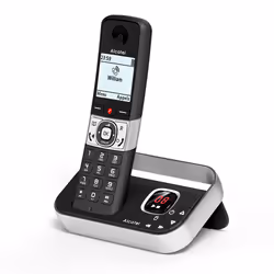 Alcatel F890 Voice Duo zwart Telefono DECT Identificatore di chiamata Nero, Argento