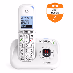 Alcatel XL785 Voice Telefono analogico/DECT Identificatore di chiamata Bianco - Vista aggiuntiva 5