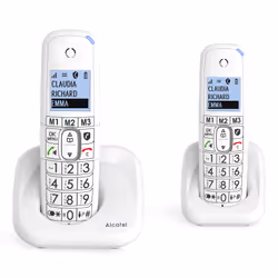 Alcatel XL785 Voice Duo NEU, Telefono analogico/DECT, Cornetta wireless, Telefono con vivavoce, 100 voci, Identificatore di c ...