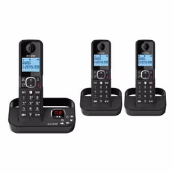 Alcatel F860 Voice TRIO NEU, Telefono DECT, Cornetta cablata, Telefono con vivavoce, 100 voci, Identificatore di chiamata, Ne ...
