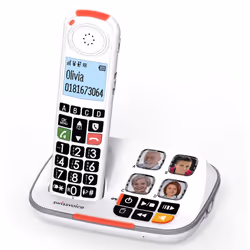 Atlinks XTRA 2355 Telefono DECT Identificatore di chiamata Bianco - Vista aggiuntiva 2