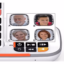 Atlinks XTRA 2355 Telefono DECT Identificatore di chiamata Bianco - Vista aggiuntiva 7