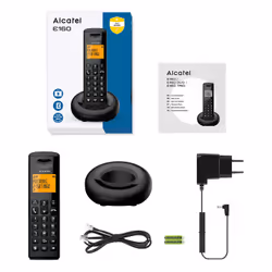Alcatel E160 Telefono DECT Identificatore di chiamata Nero - Vista aggiuntiva 4