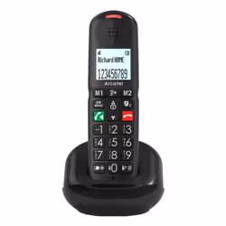 Alcatel XL685 Duo EWE, Telefono analogico, Cornetta wireless, Telefono con vivavoce, 100 voci, Identificatore di chiamata, Ne ...