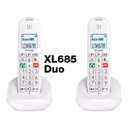 Alcatel XL685 Duo EWE Telefono analogico Identificatore di chiamata Nero