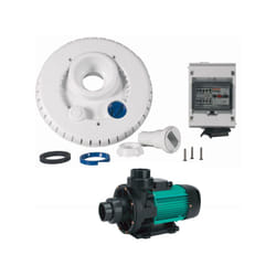 Kit pompa 44m3 / h + frontale + quadro elettrico per il nuoto controcorrente - ncr2 wiper3 300 mono Espa