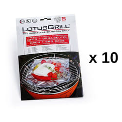 Lotus Grill - 10 lotti da 8 papillotte per barbecue - lot10-gb-al-m - lotusgrill