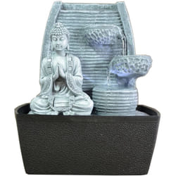 Fontana da interni Feng Shui con luci, 24 cm