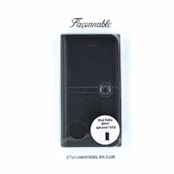 Faconnable FACO0018 custodia per cellulare Custodia a libro Nero