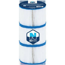 Netspa - Set di 3 cartucce di filtrazione Spa - ø 10,4 cm x h 8cm -150 ply - Purificazione/Manutenzione dell'acqua - Qualità dell'acqua - Set di 3
