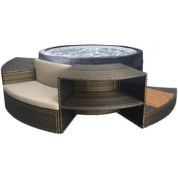 Netspa - SP-VIP140MOB2 Vita 4 posti + mobili - spa semirigida - rotonda