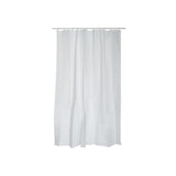 MSV 120 x 200 cm Cortina de Ducha de poliéster, Blanco tenda per doccia Anello Poliestere Bianco