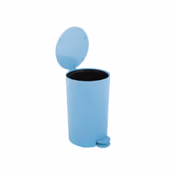 MSV 3700703957744 bidone per la spazzatura 3 L Rotondo Polipropilene (PP) Ciano
