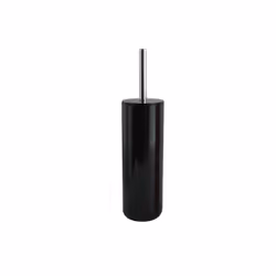 MSV 143937, Scopino da bagno e supporto, Nero, Polistirene (PS), 91 mm, 374 mm
