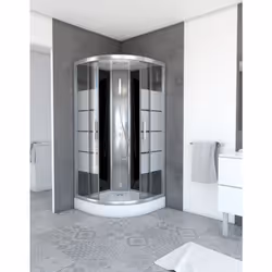 Specifiche tecniche 90x90x230cm Altezza richiesta Consigliato per l'installazione 235 cm Struttura in alluminio laccato grigi ...
