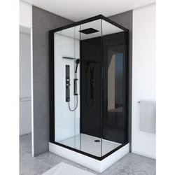 Cabina doccia rettangolare 110x80x215 cm - rettangolo di dualità