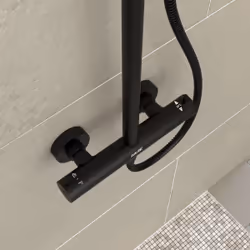 Aurlane COL050 sistema di doccia Nero