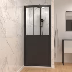 Caratteristiche tecniche 170x90x212cm. Altezza richiesta per installazione 230 cm Struttura in alluminio laccato nero opaco P ...