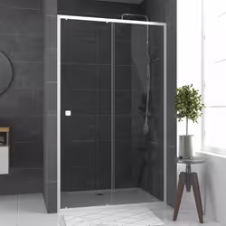 Slidel wity 120 Porta doccia scorrevole . Porte da doccia Caratteristiche: . vetro temperato 5mm trasparente Doppie maniglie ...