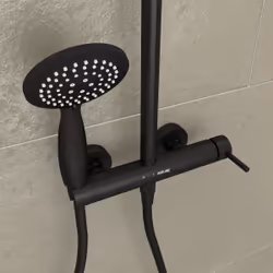 Aurlane COL060 sistema di doccia Nero