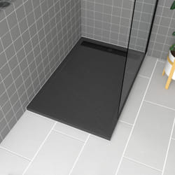 Aurlane PACR142 piatto doccia Nero, Grigio, Cromo