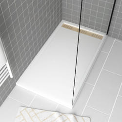 Aurlane PACR156 piatto doccia Bianco, Oro, Cromo