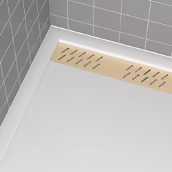 Aurlane PACR156 piatto doccia Bianco, Oro, Cromo