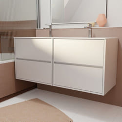 Aurlane - Set Mobile Bagno 120 cm Laccato Bianco 4 cassetti con Lavabo in Ceramica - xenos