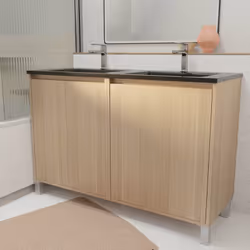 Il mobile XENOS unisce sobrietà e modernità. Modernizza il tuo bagno con questo mobile dotato di 4 ante , equipaggiato con un ...