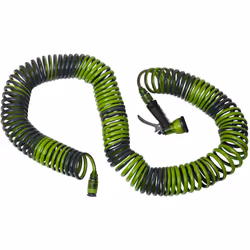 Descrizione dettagliata del prodotto : Tubo d'irrigazione a spirale lunghezza max: 30m Diametro tubo: ø12mm Fornito con pisto ...