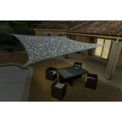 Telo ombreggiante solare 200 Led 3x4m taupe Werka Pro