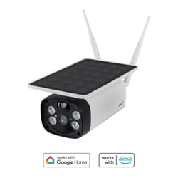 Netatmo - omajin by Telecamera Wi-Fi Esterno Senza Fili a Batteria, con Pannello Solare, visione notturna hd, sirena da 105 dB, rilevamento