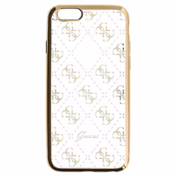 GUESS 4G, Cover, Apple, iPhone 6/6S, Oro, Trasparente