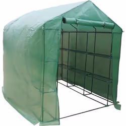 Serra per pomodori Petunia - 2.5 x 1.7 x 2.1 m - Film verde in polietilene trattato anti-UV: 140 g/m² - Armatura in metallo - ...