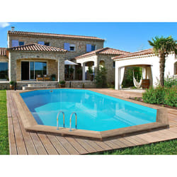 Piscina in legno Palma - 7,57 x 4,07 x 1,31 m