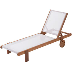 Habitat Et Jardin - Lettino in legno esotico saigon - Maple - Marrone chiaro