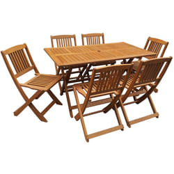 Habitat Et Jardin - Salotto da giadino in legno esotico Hongkong - acero- Marrone chiaro