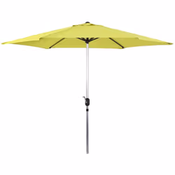 Ombrellone da giardino a palo centrale - Alluminio - Ø 3m - Colore verde - Telo poliestere 160 gr/m2 - Base non inclusa Ombre ...