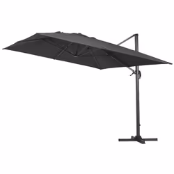 Ombrellone decentrato in alluminio SUN 4 - Rettangolare - 3 x 4 m - Nero - Vista aggiuntiva 2