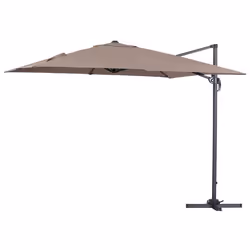 Ombrellone da giardino decentrato in alluminio SUN 3 - Quadrato - 3 x 3 m - Talpa