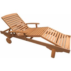 Habitat Et Jardin - Lettino pieghevole in legno esotico singapour - Maple - Acero