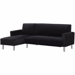 Divano angolare reversibile - Rivestimento in tessuto 100% poliestere - Struttura in legno MDF - Dimensioni: 209 x 178 x 83 c ...