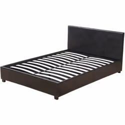 Letto matrimoniale "Carla" - Dimensioni letto : 202 x 147 x 86,5 cm - Dimensioni materasso : 140 x 190 cm - 2 posti - Materia ...